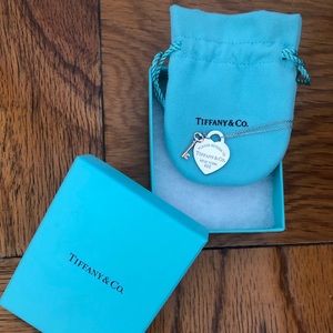 Tiffany Heart Key Pendant Necklace